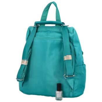 Dámský látkový batoh kabelka světle modrý - Paolo Bags Myrtha