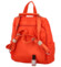 Dámský látkový batoh kabelka oranžový - Paolo Bags Myrtha
