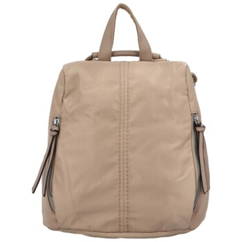 Dámský látkový batoh kabelka khaki - Paolo Bags Myrtha