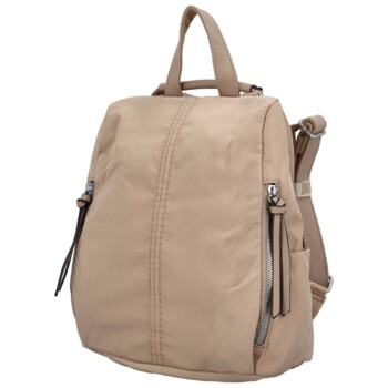 Dámský látkový batoh kabelka khaki - Paolo Bags Myrtha