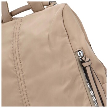 Dámský látkový batoh kabelka khaki - Paolo Bags Myrtha