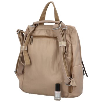 Dámský látkový batoh kabelka khaki - Paolo Bags Myrtha