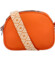 Dámská koženková crossbody oranžová - Paolo Bags Millie