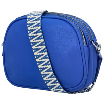 Dámská koženková crossbody královsky modrá - Paolo Bags Millie