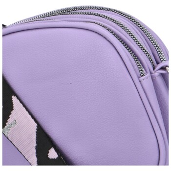 Dámská koženková crossbody světle fialová - Paolo Bags Millie