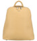 Dámský městský batoh kabelka žlutý - DIANA & CO Flitan
