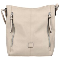 Dámská crossbody kabelka světle béžová - Paolo Bags Adelaide