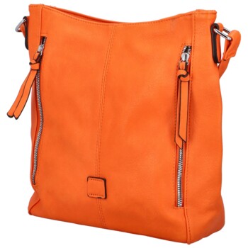 Dámská crossbody kabelka oranžová - Paolo Bags Adelaide