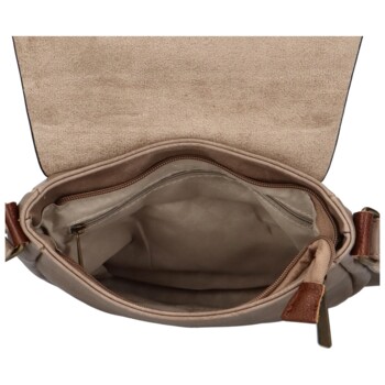 Dámska crossbody kabelka světlá taupe - Paolo Bags Jessica