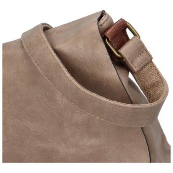 Dámska crossbody kabelka světlá taupe - Paolo Bags Jessica