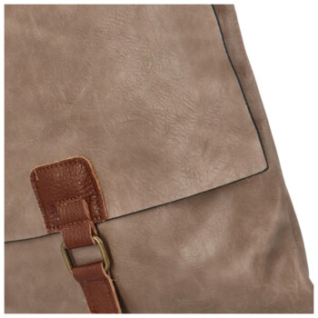 Dámská crossbody kabelka světlá taupe - Paolo Bags Elvíra