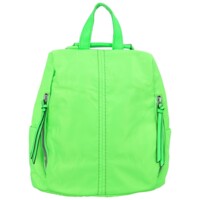 Dámský látkový batoh kabelka neonově zelený - Paolo Bags Myrtha