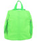 Dámský látkový batoh kabelka neonově zelený - Paolo Bags Myrtha