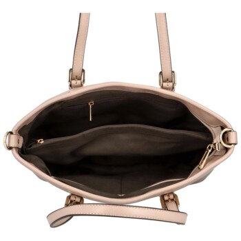 Dámská elegantní kabelka přes rameno tmavě béžová - FLORA&CO Elmary