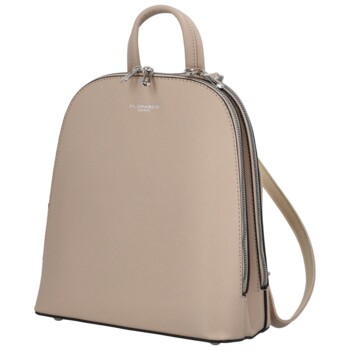 Dámský moderní batůžek tmavě béžový - FLORA&CO Eliane