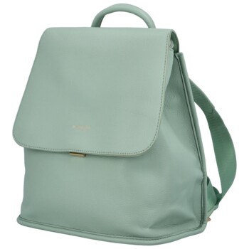 Dámský městský batoh mentolově zelený - DIANA & CO Resived