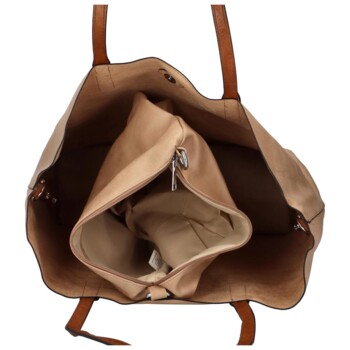 Dámský set kabelek tmavě béžový - Firenze Zorika