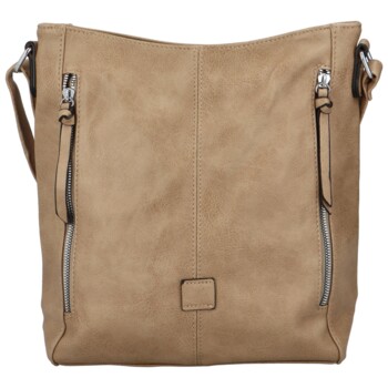 Dámská crossbody kabelka světlá taupe - Paolo Bags Adelaide