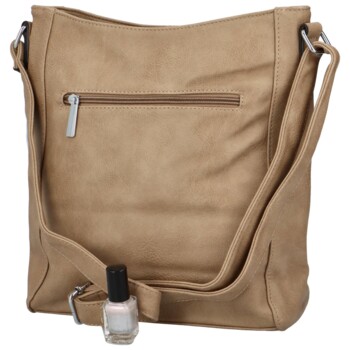 Dámská crossbody kabelka světlá taupe - Paolo Bags Adelaide