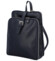 Dámský kožený batoh kabelka tmavě modrý - Delami Fifa