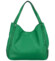 Dámská kožená kabelka přes rameno zelená - ItalY Evelyn