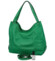 Dámská kožená kabelka přes rameno zelená - ItalY Evelyn