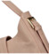 Dámská kožená kabelka přes rameno pudrově růžová - Delami Denni