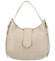 Dámská kožená kabelka přes rameno světle béžová - Delami Denni