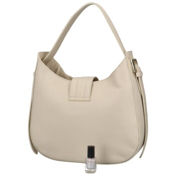 Dámská kožená kabelka přes rameno světle béžová - Delami Denni