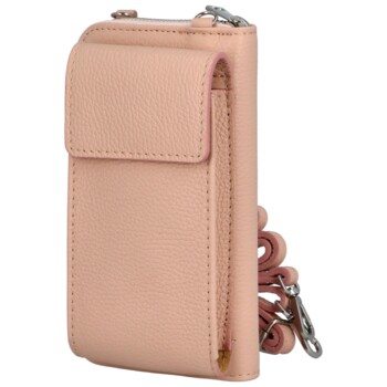 Dámská kožená peněženka pouzdro růžová - Delami Nurse