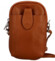 Dámská kožená crossbody kabelka světle hnědá - Delami Vannessa