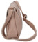Dámská kožená crossbody kabelka bledě růžová - Delami Bewerly