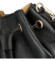 Dámská kožená kabelka přes rameno černá - Delami Volira
