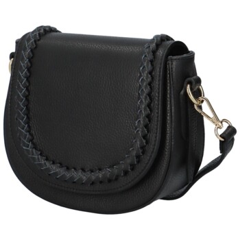 Dámská kožená crossbody kabelky černá - Delami Pettura