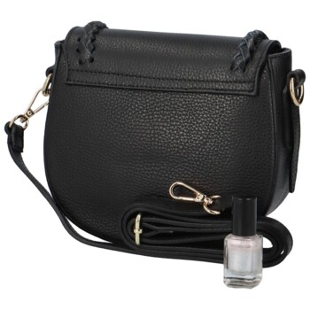 Dámská kožená crossbody kabelky černá - Delami Pettura