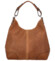 Dámská kožená kabelka světle hnědá - ItalY Inpelle Pattern