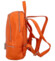 Dámský kožený batůžek kabelka oranžový - Delami Veren