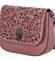 Dámská kožená crossbody kabelka růžová - ItalY Bettery