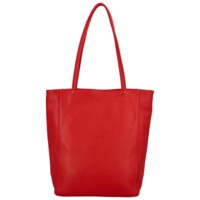 Dámská kožená kabelka přes rameno červená - ItalY Nooxies 2