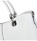 Dámská kožená kabelka do ruky bílá - Delami Abstira