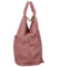 Dámský kožený batoh kabelka tmavě růžový - Delami Norzeus