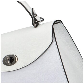 Dámská kožená kabelka do ruky bílá - ItalY Sarah