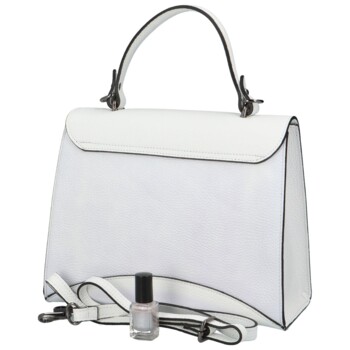 Dámská kožená kabelka do ruky bílá - ItalY Sarah