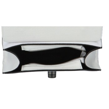 Dámská kožená kabelka do ruky bílá - ItalY Sarah