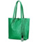 Dámská zelená kožená kabelka přes rameno - ItalY Noox Lami Two