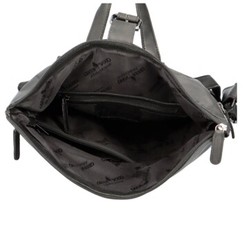 Luxusní kožený batoh černý - Greenwood Duster