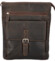 Pánská kožená crossbody taška tmavě hnědá - Greenwood Homend
