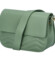 Dámská kožená crossbody kabelka šedozelená - Delami Inelly