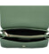 Dámská kožená crossbody kabelka šedozelená - Delami Inelly