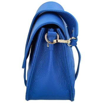 Dámská kožená crossbody kabelka královsky modrá - Delami Inelly